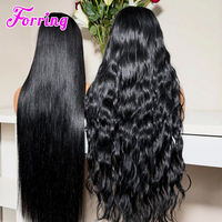 Wig Rambut Asli India HD Lace Front, Wig Rambut Manusia Full Lace 100% Tanpa Lem dengan Kutikula Sejajar, Wig Lace Frontal untuk Wanita Kulit Hitam