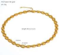 Ensemble de collier et bracelet élégant et tendance pour femme, en or 18 carats, avec coquillage ajouré, personnalisable, vente en gros