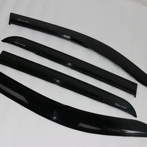 Pare-soleil de porte KQD Brand en PC, protection et décorations de luxe, noir foncé/noir transparent pour Hilux Vigo - Product Image 4