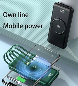 ที่ชาร์จไร้สายแบบพกพา 5in1 ขายดี พร้อมพาวเวอร์แบงค์ 10000mAh สายในตัว สำหรับ 15 รุ่น  5 in 1 พาวเวอร์แบงค์ - Product Image 2