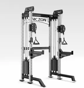 Entrenador multifuncional Sk-home, máquina de entrenamiento de fuerza de Gimnasio Profesional, estante de sentadillas ajustable con potencia de dominadas de pila de peso