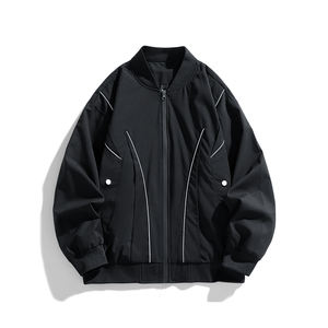 Chaqueta Acolchada de Algodón con Logotipo Personalizado para Hombre, Estilo Raglán Holgado, para Ocio, Tendencia, Uniforme de Béisbol Cómodo para Invierno - Product Image 2