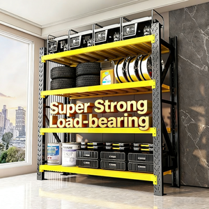 מערכת מדפי פלדה תעשייתית בעלת 5 שכבות לסופרמרקט עם מדפי אחסון נגד קורוזיה - Product Image 3