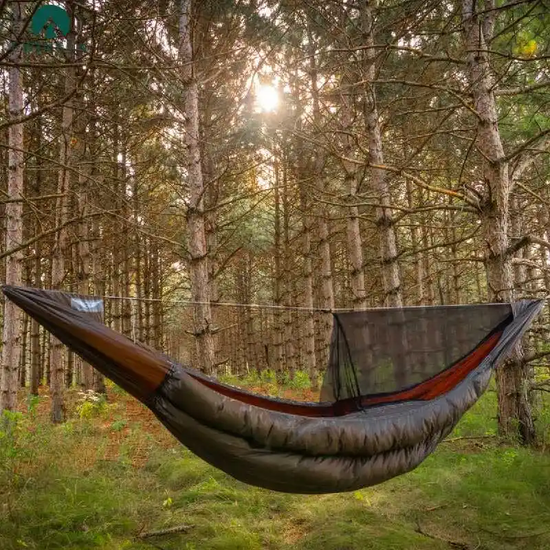 Ewinsun tenda tempat tidur gantung portabel, tenda berkemah luar ruangan dengan jaring nyamuk tahan air dan pencegahan nyamuk