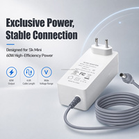 Adaptateur secteur AC/DC 60W 30V 2A Chargeur mural universel compatible Starlink Mini Entrée 100-240V avec câble de 4,9 pieds