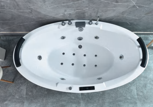 Baignoire de Massage d'angle avec <span class=keywords><strong>jacuzzi</strong></span> en acrylique multifonctionnel et bains à remous - Product Image 2