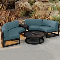 Moderne aluminium runde form gartensofas gartenmöbel gartensofas gartenmöbel set