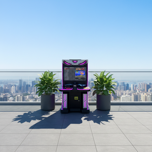 Bornes d'arcade vidéo Moonlight Boxs de 32 pouces avec structure en métal et plastique, prise en charge de l'anglais pour machine de jeu à monnayeur - Product Image 4