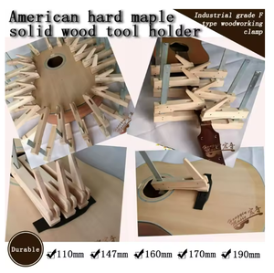 Clip de montaje de cuerpo de guitarra de hierro de arce duro, abrazadera de madera de garganta profunda para guitarra, violonchelo, puente de violín, accesorio de madera en forma de <span class=keywords><strong>F</strong></span>, carpintería - Product Image 4