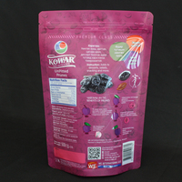 Sachet Doypack Transparent Personnalisé avec Fenêtre en Plastique, Anti-Humidité, pour Emballage de Fruits Secs et de Café