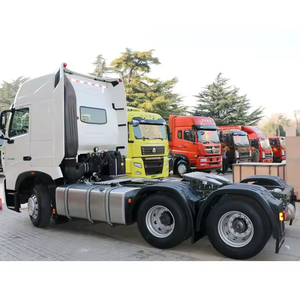 Camión volquete Howo 8X4 6X4 Camión tractor 10 ruedas 371 430 Hp Euro2 Usado 40 toneladas Howo A7 T7H NX Camión de unidad de tractor - Product Image 3