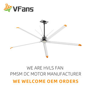 Ventilateur industriel VFans 220V/200V IP64 HVLS anti-corrosion, <span class=keywords><strong>haute</strong></span> sécurité, ventilateur DC silencieux, grand ventilateur pour terrain <span class=keywords><strong>de</strong></span> basket-ball - Product Image 2