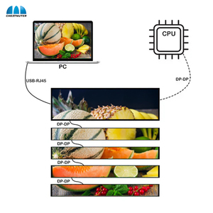 จอแสดงผลแบบยาวหลายขนาดสำหรับชั้นวางสินค้าในร้านค้า จอ LCD แบบยืดสำหรับซุปเปอร์มาร์เก็ต ป้ายดิจิทัลโฆษณาแบบยืด - Product Image 2