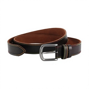 Cinturón de Cuero Formal Vintage para Hombre, Hebilla Cuadrada Sólida, Ecológico, Impermeable, Idea de Regalo, Precio Directo de Fábrica, Superventas - Product Image 5