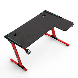Nouvelle table de jeu design pour PC, ordinateur de <span class=keywords><strong>bureau</strong></span> <span class=keywords><strong>gamer</strong></span>, <span class=keywords><strong>bureau</strong></span> <span class=keywords><strong>LED</strong></span> pour jeux de course et e-sport - Product Image 2