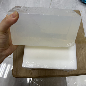 Base de Savon Transparente à la Glycérine, Faite <span class=keywords><strong>Main</strong></span>, Blanche, à l'Huile Végétale Naturelle, Matière Première pour Savon DIY, 1 kg - Product Image 2