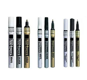 Custom Logo 4 Colours Paint Markers Opaque Oil Paint Pens White Gold Silver Cooper Oil Paint Marker