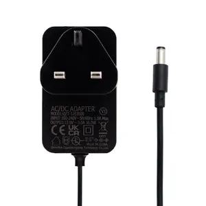 Adaptador de CC Adaptador de conector de elección negra Enchufe electrónico Salida Tipo de origen Amp Colores Gua Tamaño Garantía Año Productos Lugar