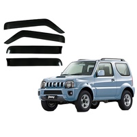 4 Uds sol lluvia protector ventana visera acrílico ventana visera Compatible para Suzuki Jimny 2019
