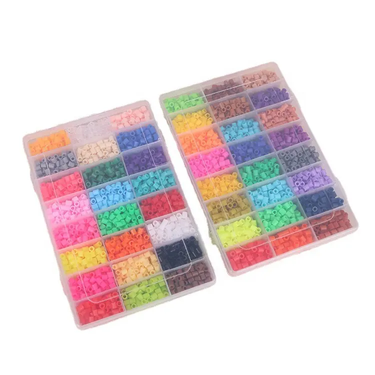 Wholesale 48 colors box kit kids DIY iron hama fuse beads 5mm