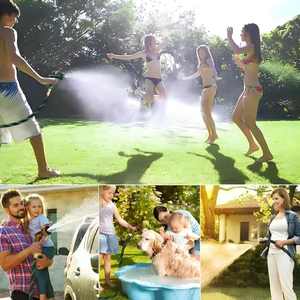 Manguera de jardín expandible de 100 pies, poliéster ligero Flexible, accesorios de latón macizo de 3/4 pulgadas, tela Extra fuerte 3750D - Product Image 6