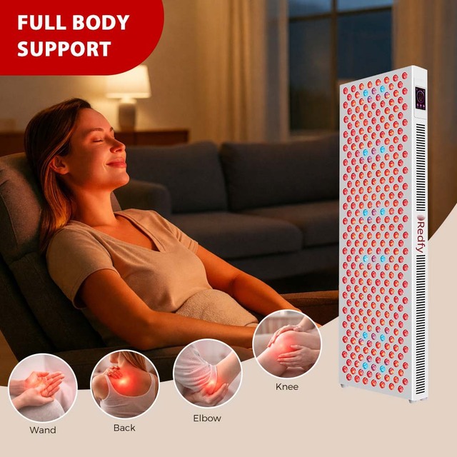 High Power Output 3000W 660Nm 850Nm 150X38 Rolling Stand for Therapy Panel Red 630-660 Nm Desktop Home Use