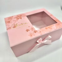 Boîte d'emballage cadeau de remerciement magnétique de luxe personnalisée pour fleur et chocolat emballage de boîte cadeau de bonbons cadeau de mariage avec ruban