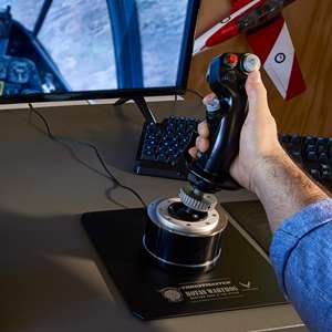 THRUSTMASTER A10C Metal Warthog <span class=keywords><strong>Joystick</strong></span> Simulación de vuelo Simulador de aviones de combate A10C Warthog <span class=keywords><strong>Joystick</strong></span> único de mano derecha - Product Image 4