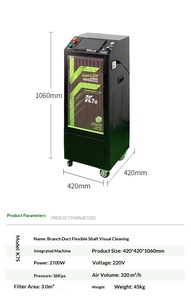Machine de <span class=keywords><strong>nettoyage</strong></span> tout-en-un pour conduites flexibles de <span class=keywords><strong>climatisation</strong></span> centralisée, Équipement de <span class=keywords><strong>nettoyage</strong></span> visuel pour <span class=keywords><strong>climatisation</strong></span> centralisée - Product Image 3