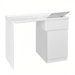 Meuble sous-vasque avec vasque en résine 60 x 107 cm côté gauche pour salle de bain - Product Image 3