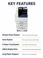 Copieur couleur 2060/3060, imprimante laser format A3, blanc/gris, impression sans fil, copie, usage commercial, bureau, modèle grand format
