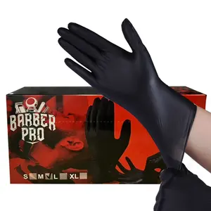 4 mil finger texture kitchen Heavy duty industry tattoo custom logo latex free powder free nitrile disposable-gloves gloves