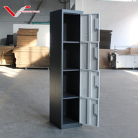 Haute qualité 4 portes compartiment métal casier armoire personnel salle de sport école acier armoire de rangement pour vestiaire