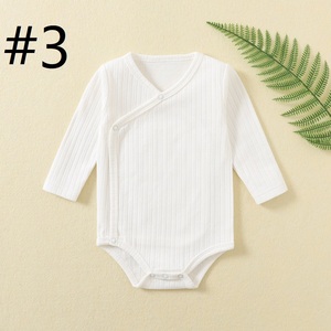 Mameluco de bebé de primavera de manga larga con cuello mandarín para primavera y otoño, ropa de recién nacido Haitai, traje de gateo para bebé - Product Image 5