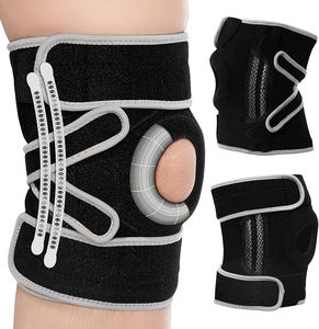 Support de genouillère à compression réglable avec stabilisateurs Patella Knee Sleeve Pad Recovery for Knee Pain Haltérophilie Running - Product Image 1