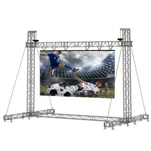 Kits de audio y vídeo de Panel de pared LED de escenario a prueba de agua 500mm x 500mm mantenimiento frontal P3.91 P4.81 pantalla LED para interiores y exteriores