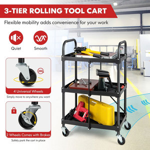 Xe Đẩy Dụng Cụ Cơ Khí Lăn Nhẹ Phục Vụ Dụng Cụ Nhà Để Xe Bằng Sắt Giá Rẻ Xe Đẩy Tủ - Product Image 5