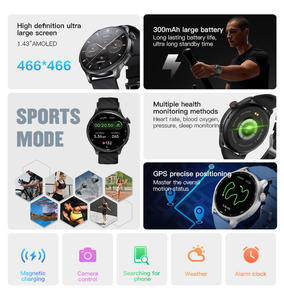 Laudtec עמיד למים חכם עם gps אופנה שעונים חכם ip68 שעוני ספורט 2025 רזה קל משקל לגברים בנות sb002 - Product Image 4