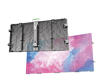 Écran LED transparent extérieur IP65 P3.91-7.81, affichage LED de location pour concerts, événements et spectacles en direct