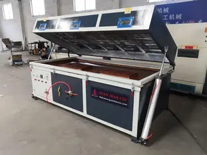 Porte en bois MDF WPC Machine à plastifier par thermoformage par sublimation <span class=keywords><strong>3D</strong></span> Machine à plastifier Machine à presser à membrane sous vide en PVC pour placage de bois - Product Image 6