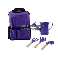 Ensemble d'outils de jardin en acier inoxydable cinq pièces, fourni directement par l'usine, comprenant un pulvérisateur, une pelle, une fourche et un sac de rangement pour le mélange du sol