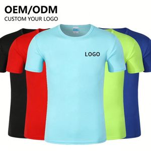 OEM Casual Tee Shirt Plain T Shirts Soft <b>Polyester</b> <b>Tshirt</b> Custom Printing Sublimation Logo Unisex Quick Dry T-Shirt for Men - Product Image 1