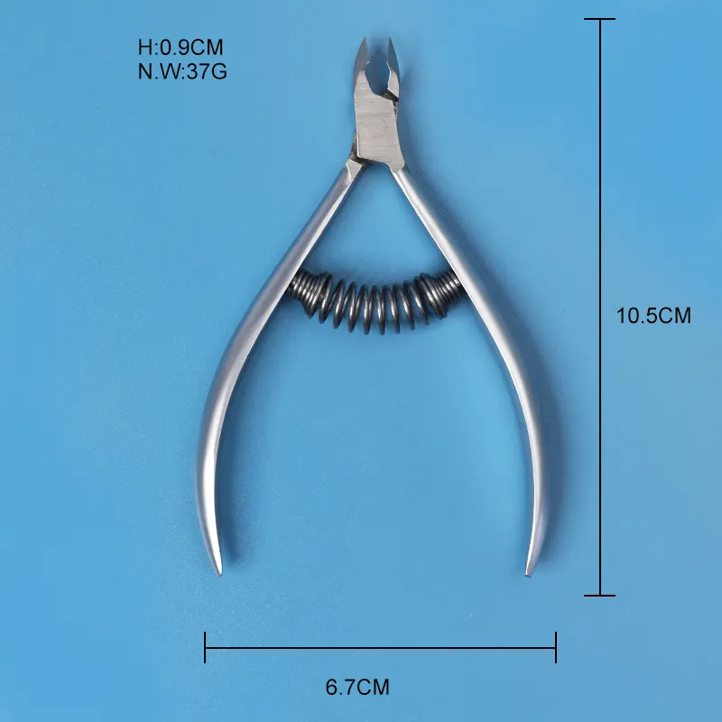 전문 네일 도구 각질 깎기 스테인레스 스틸 매니큐어 깎기 맞춤형 로고가있는 날카로운 전체 턱 큐티클 니퍼