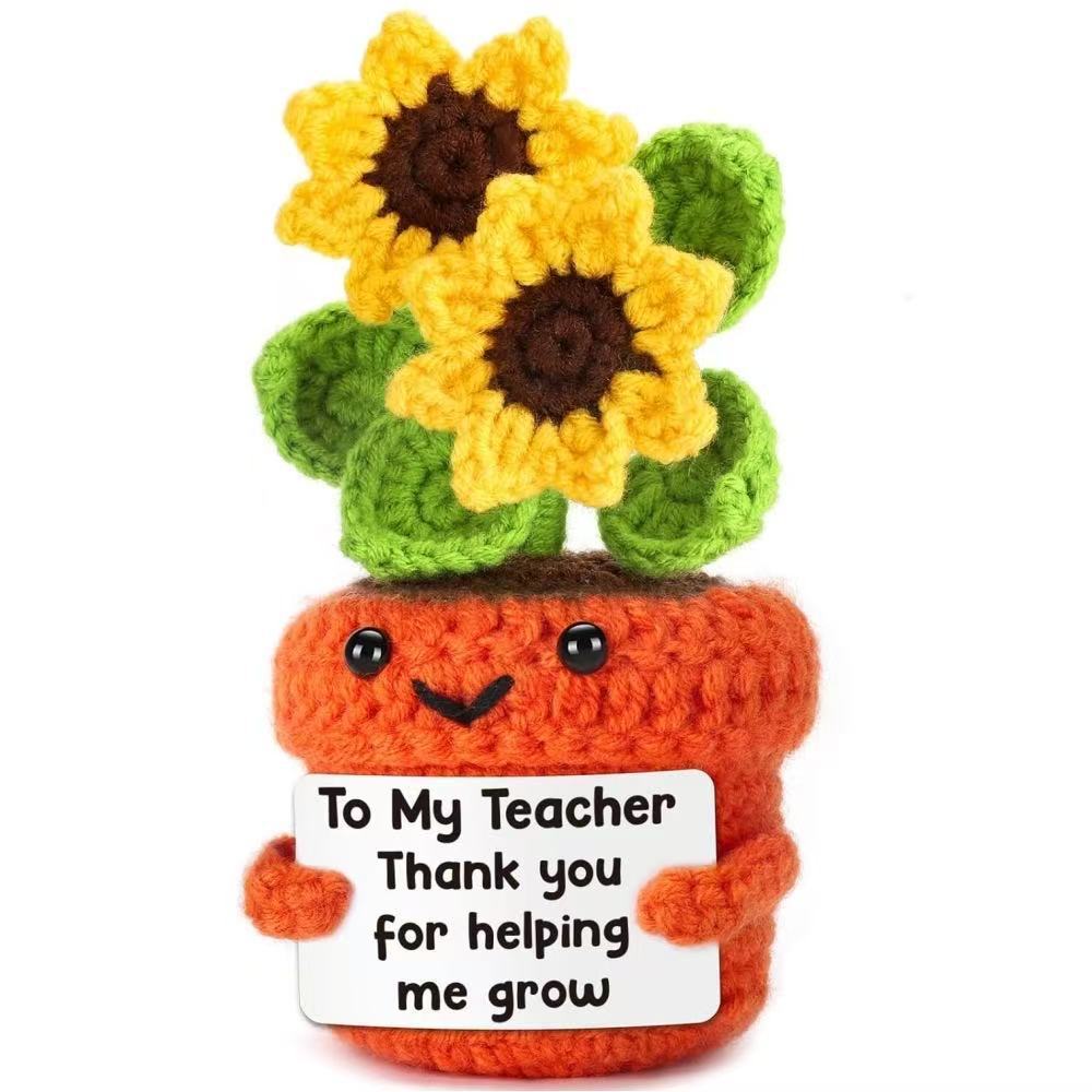 Three-Head Sunflower Potted Plant