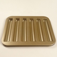 Moule à gâteau 6 tasses Financier Moule à gâteau antiadhésif Petit Muffin Cupcake Madeleine Cookie Tin Tray Moule Plats et casseroles de cuisson