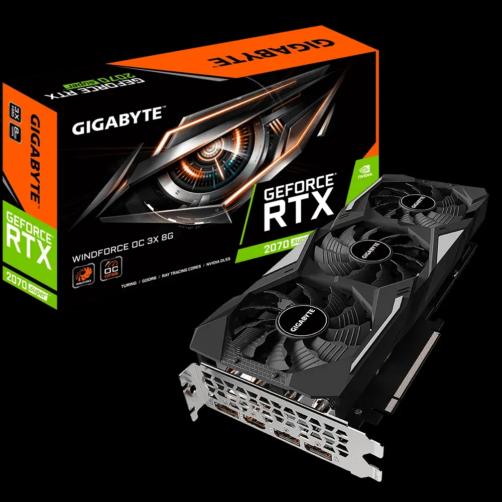 Kartu grafis komputer 100% S, kartu grafis eksternal Rtx 2070 Super Gaming Oc 3X 8G untuk Laptop 2070 baru