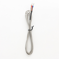 Termopar Tipo K MINSEN, Sonda de Acero Inoxidable de 50 mm, Sensor de Temperatura RTD 0~400°C, Cable, OEM, ODM, Instrumento, 1 Año de Garantía