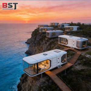 Casa <span class=keywords><strong>Capsula</strong></span> Ecologica per Esterni, Pod di Lusso, Camera d'Albergo Prefabbricata, Cabina Prefabbricata, Casa Mobile Container - Product Image 2