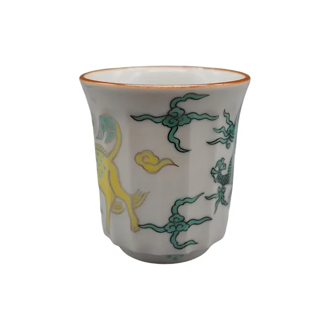 Japanese porcelain ceramic small tea cup fits comfortably in your hand
