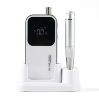 Kit de beauté avec lampe LED, aspirateur de poussière pour ongles, perceuse à ongles électrique sans fil 35000 tr/min, ponceuse à ongles portable haute vitesse pour accessoires de manucure